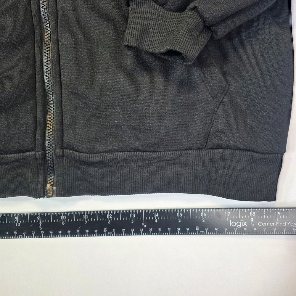 NEW W/TAG Emery Rose Black Zip Up Hoodie Fleece Lined Sweatshirt Medium - Picture 2 of 13